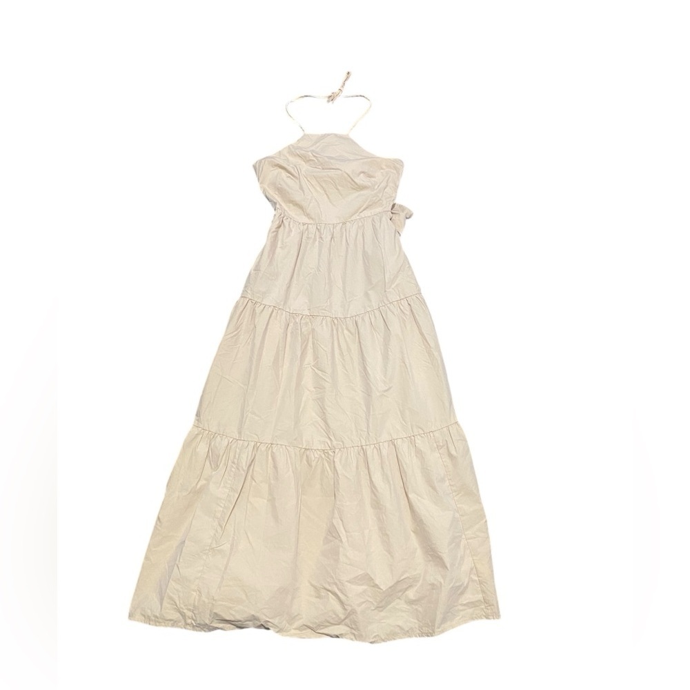 GAP Cream Tiered Ruffled Strapless Sundress - Picture 3 of 4